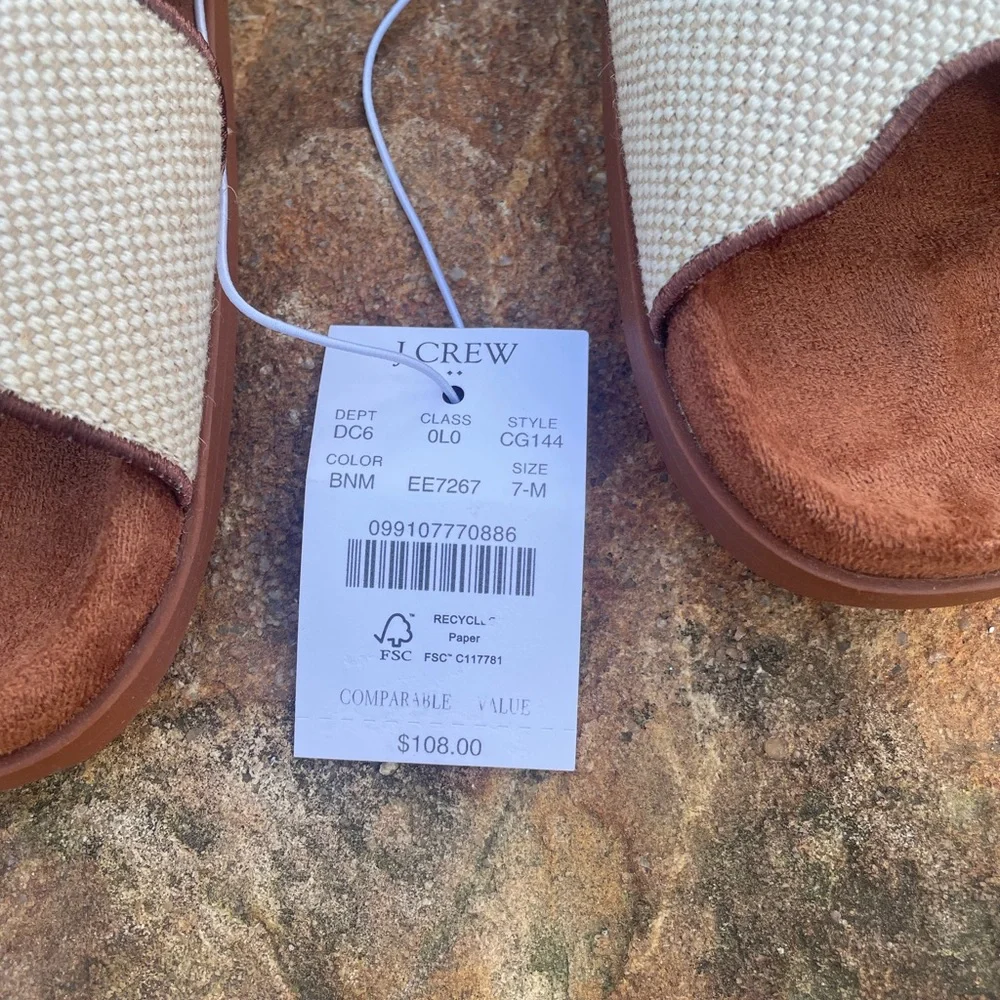J. Crew Factory Women's Scalloped Sandals NWT